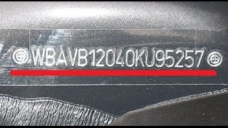 видео Изменение идентификационного номера автомобиля