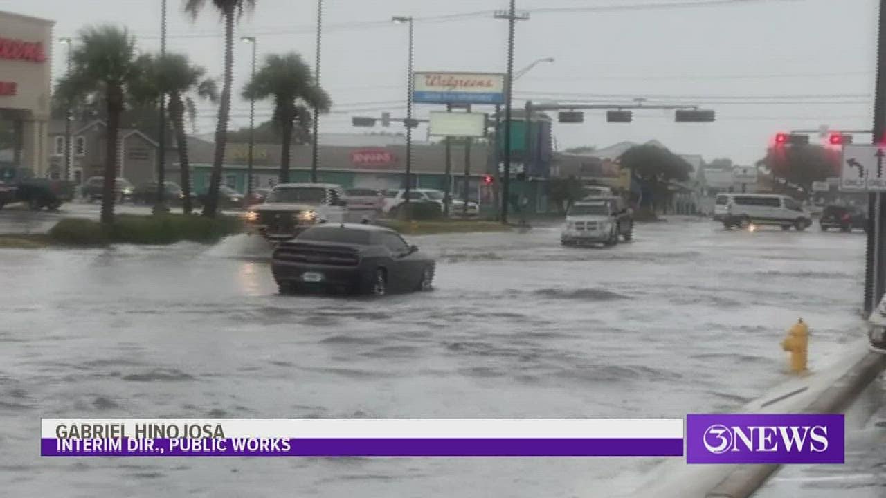 Clogged storm drains resulted in flooding on Airline Road Sunday, City ...
