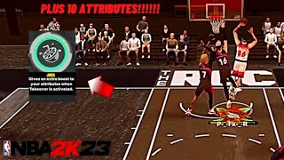 HOW TO GET THE JUICE TAKEOVER PERK!!! IN NBA 2K23!!! **CURRENT GEN** PLUS 10 ATTRUBUTES!!!!