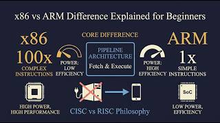 x86 vs ARM difference explained for Beginners