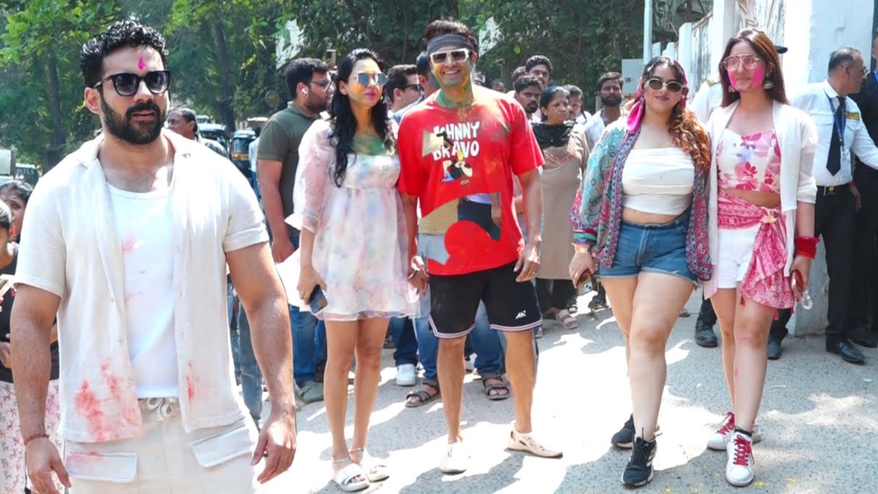 Gaurav,Akanksha,Ashnoor Kaur,Abhishek Bajaj,Archana,Natalia,Manisha,Shrutika Zoom Holi Party 2026 