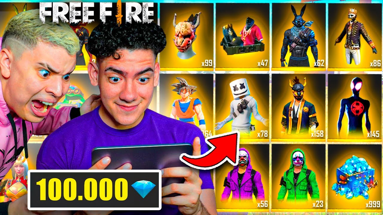 DONATO ABRE +100 DE MIS PAQUETES EXCLUSIVOS DE FREE FIRE 😭 TODA MI VIDA 🥺 ( 2018-2023 )