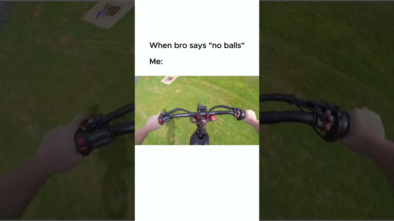 When Bro Says No Balls EPIC E BIKE FAIL Shorts