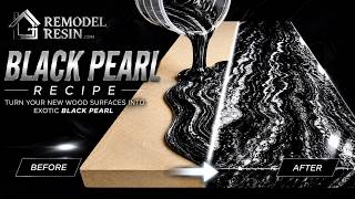 Black & White Pearl Epoxy Countertop Recipe — Step by Step