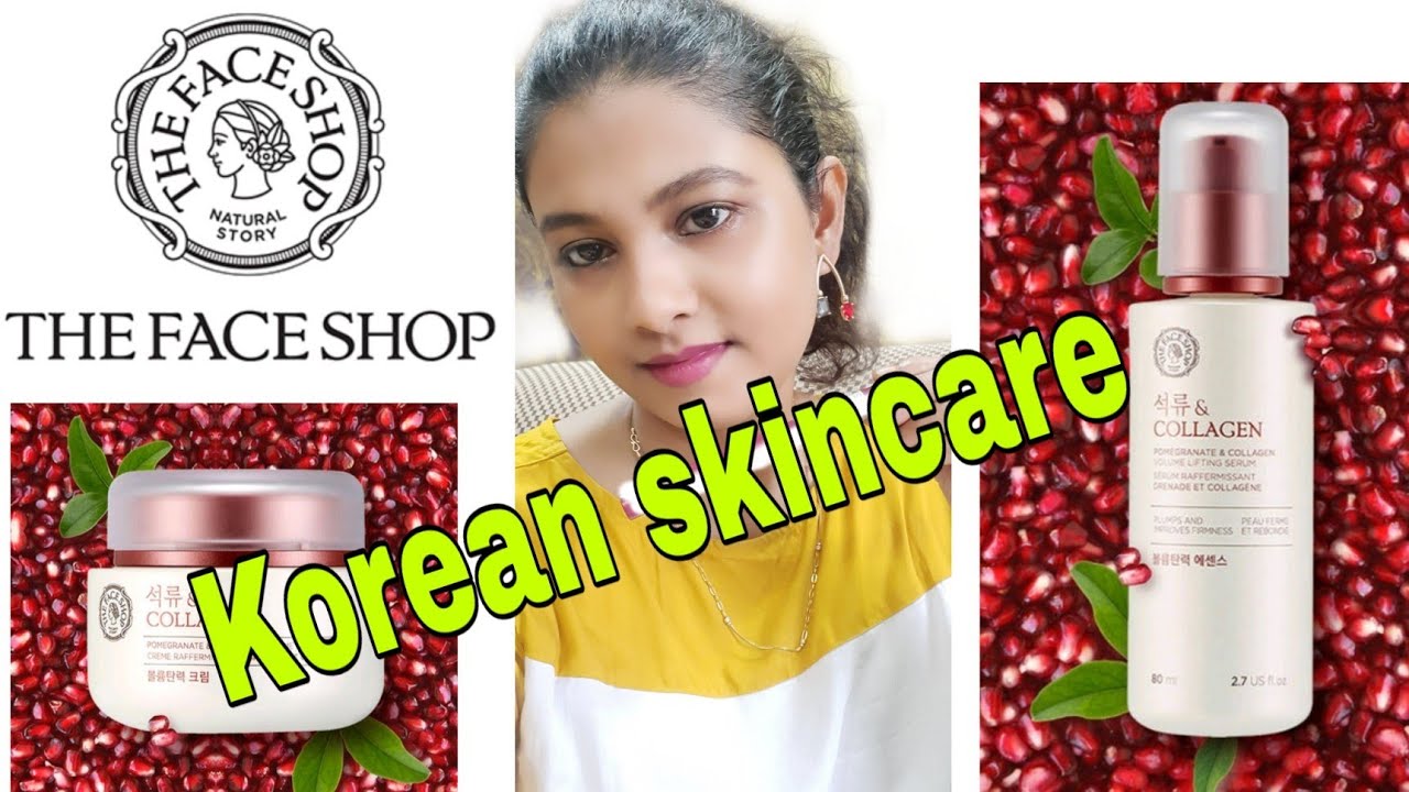 The Face Shop Pomegranate and Collagen Volume Lifting Serum & Cream