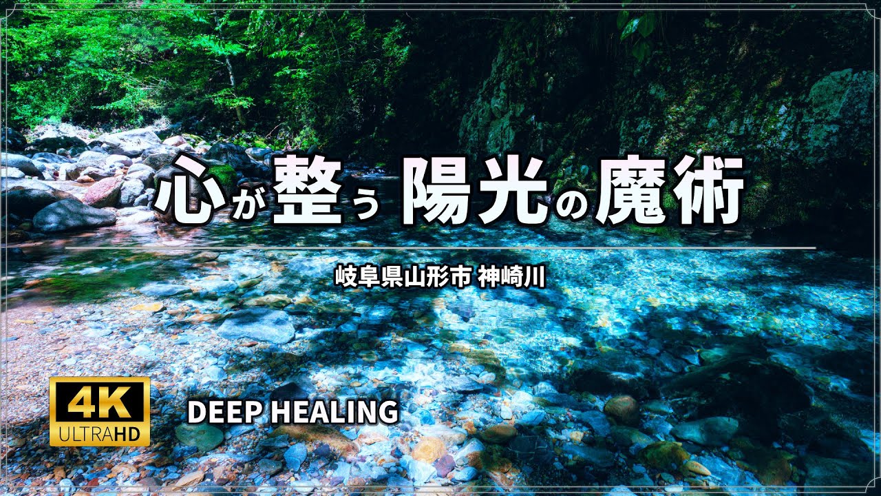 【睡眠・瞑想用 BGM 3時間】心が整う「陽光のセラピー」｜神崎川、癒しの自然のホワイトノイズ ASMR｜Nature Sounds