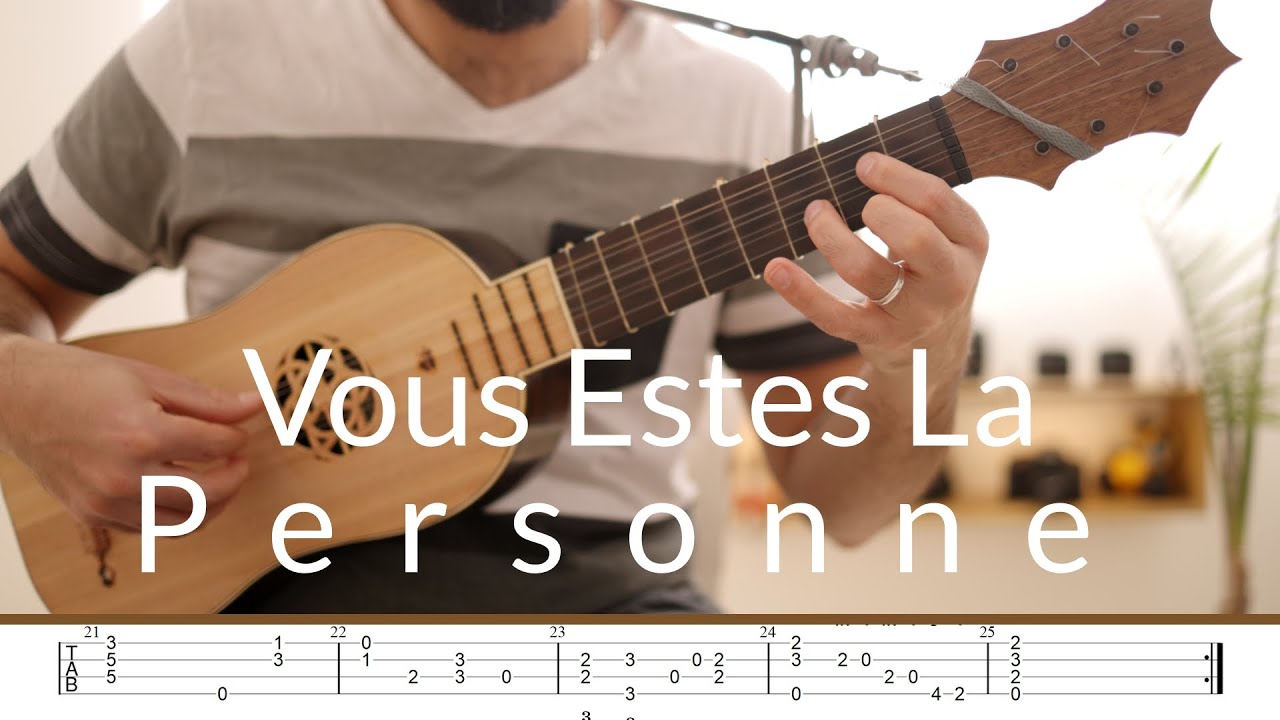 Vous Estes La Personne - Adrian Le Roy | Renaissance Guitar Tab | Grade 3