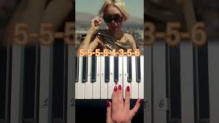 Miley Cyrus - Flowers - Piano tutorial (notes)