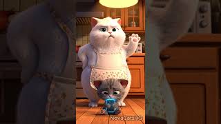 Mom Cat vs Phone Addicted Kitten - Who Wins 🐱📱
