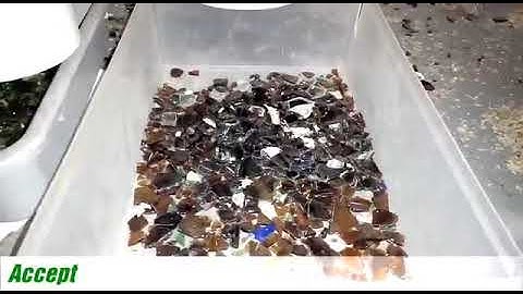 Glass Sorting Machine Separates Color Glasses from Orange Sorting Machines