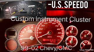 How to install US Speedo Face Overlay on a Chevy