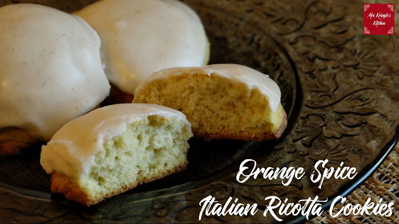 Orange Spice Ricotta Cookies