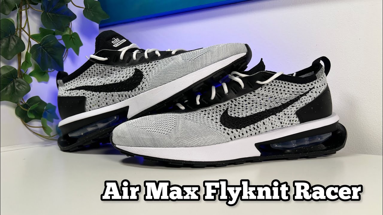 Robusto voltaje Hacer deporte Nike Air Max Flyknit Racer Review& On foot - YouTube