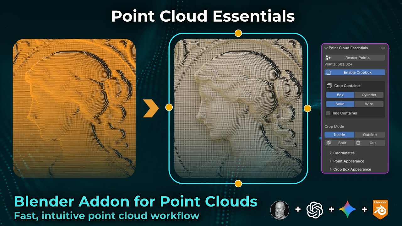 Blender Point Cloud Workflow: Easy & Intuitive | Point Cloud Essentials ...