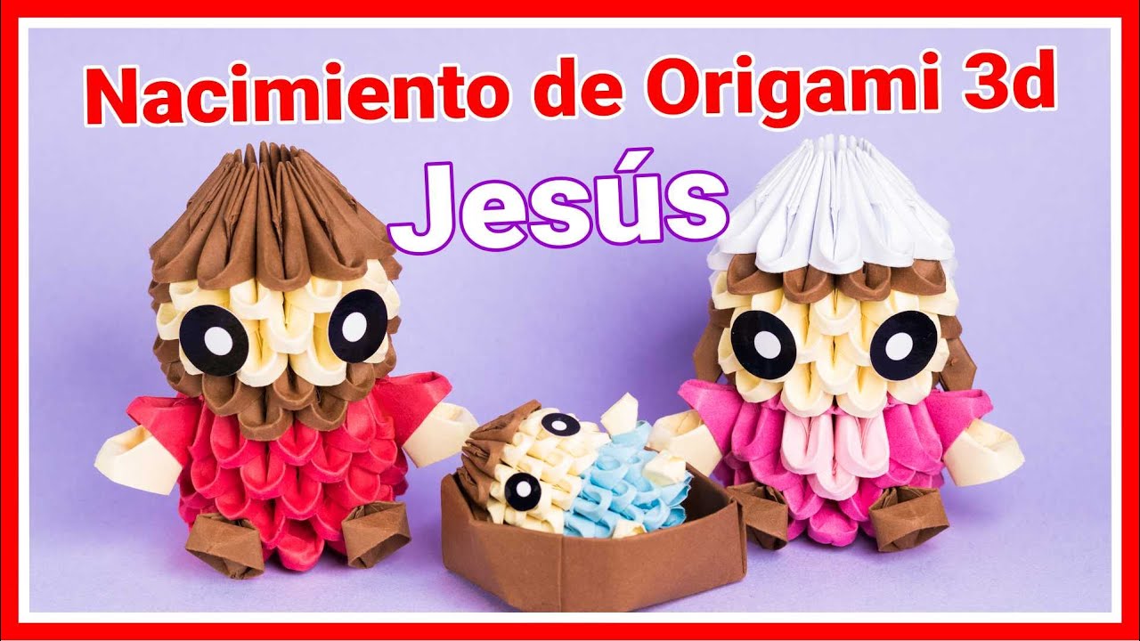 NIÑO JESÚS 👶🏻 para tu NACIMIENTO de Origami 3D 🎄 YouTube