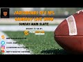 Daily fantasy football gameday live show  week 7