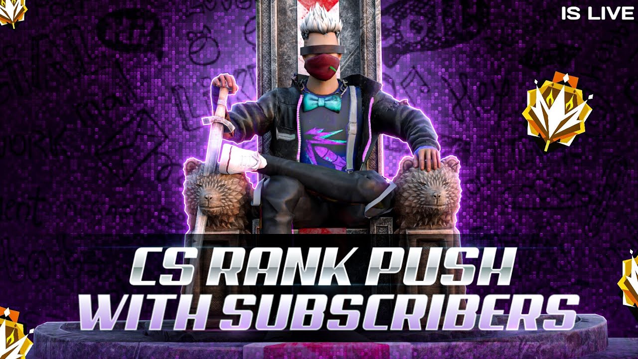 FREE FIRE LIVE TELUGU 🔥CS RANK PUSH WITH SUBSCRIBERS ,TEAM CODE 🔥 # ...