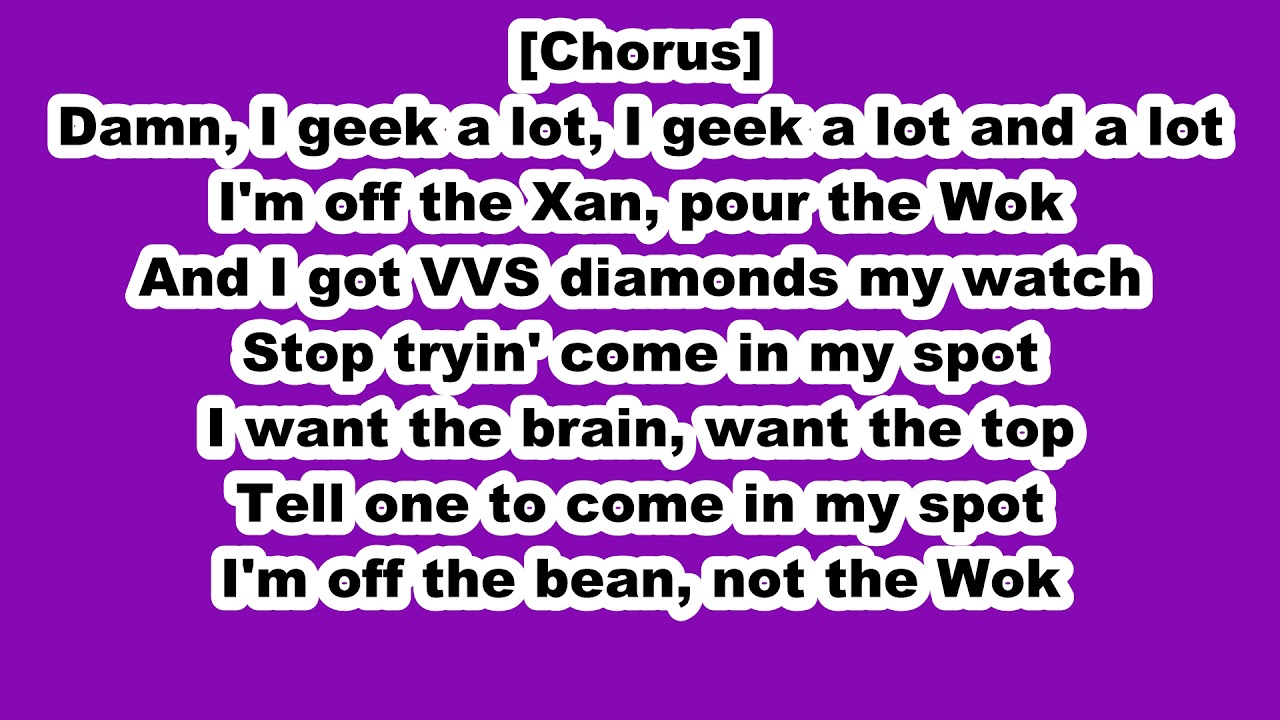 Smokepurpp "Geek Alot" LYRICS  (WSHH Exclusive )