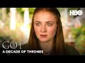 A Decade of Game of Thrones | Sophie Turner on Sansa Stark (HBO)