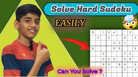 Solving HARD Sudoku in 15 minutes 🔥 | How to solve Hard Sudoku | Hard Sudoku solver | Sudoku game