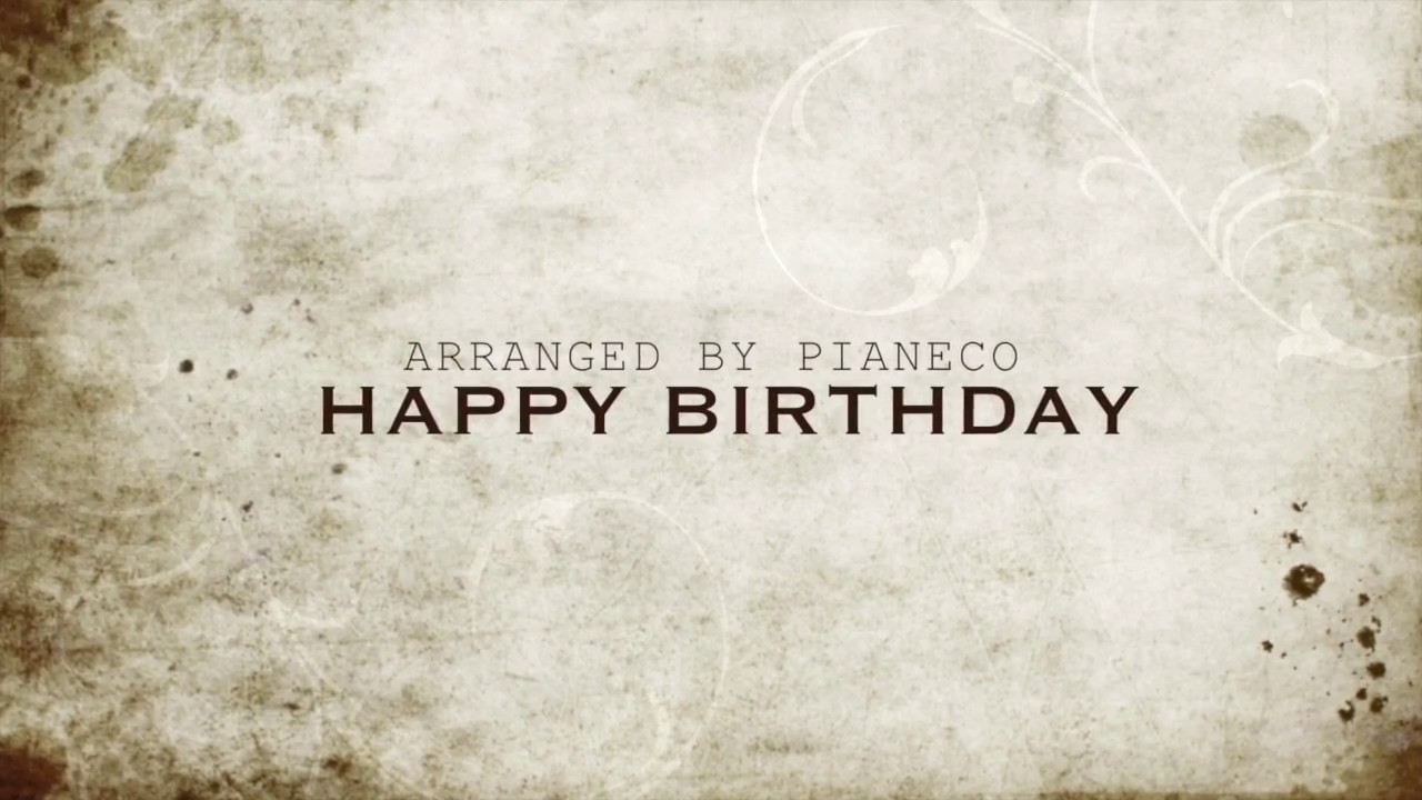 Happy Birthday Piano solo / ハッピーバースデー　ソロピアノ