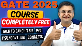🇮🇳 Complete GATE-2025 Preparation FREE Course  🙏🔥
