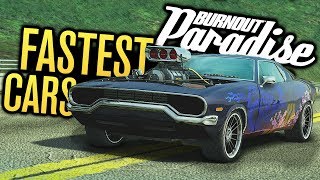FASTEST CARS IN BURNOUT PARADISE REMASTERED?!
