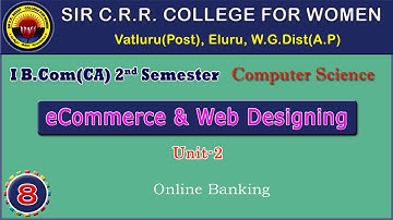 8. B.Com(CA) 1/2 - eCommerce & Web Designing - Unit 2 - Online Banking