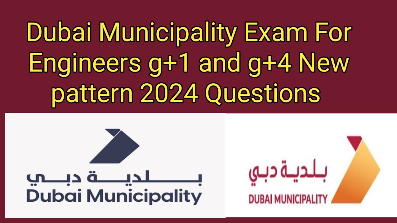 Dubai Municipality Exam For civil Engineers new pattern 2024 Questions ...