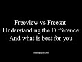 Freeview vs freesat what is the difference