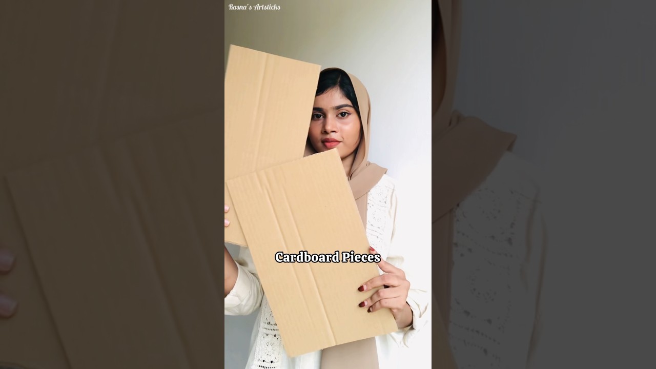 Cardboard wall decor idea | best out of waste | home decor | diy ideas #shorts #diy #craftideas