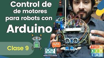 Programación de Arduino con Tinkercad - Clase 9: Control de motores para robots con Arduino
