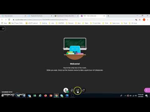 How to use microphone and video on Blackboard Collaborate