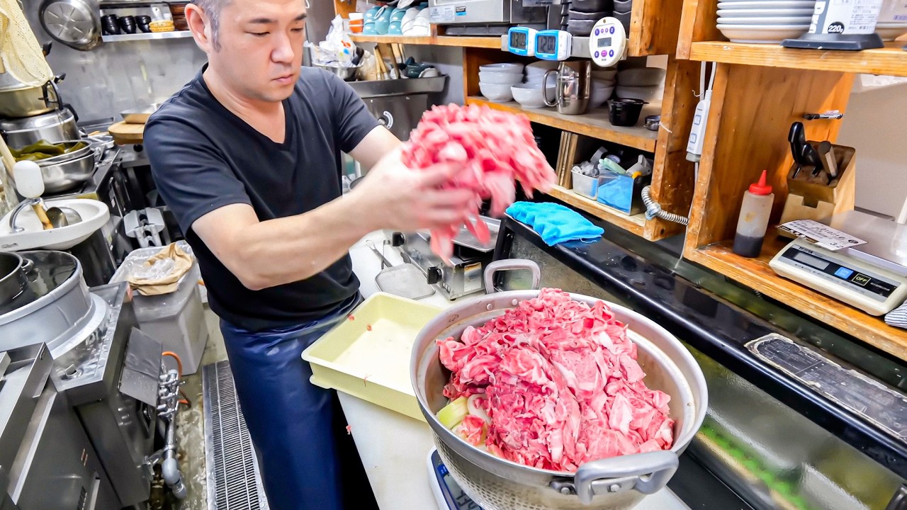 【大阪】神戸牛一頭買い!極肉職人が作る「贅沢すぎる神戸牛うどん」に密着