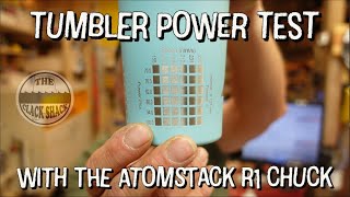 Tumbler power test with the Atomstack R1 chuck