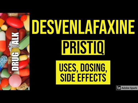 Video: Desvenlafaxin - Vedlejší účinky, Dávkování, Použití A Další