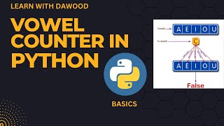 VOWEL COUNTER IN PYTHON | PYTHON BASICS | SIMPLE TUTORIAL