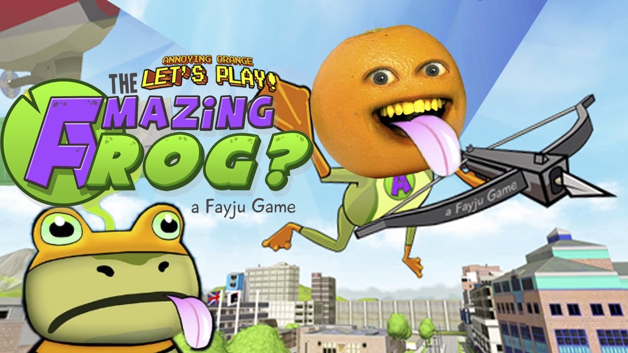 Annoying Orange Plays Amazing Frog 1 Youtube - roblox escape the slime annoying orange plays youtube