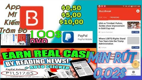 #008 Kiếm Tiền Free" BUZZ BREAK" SKR Không Cần Đọc Chỉ Lướt Củng Có TiềnVề Paypal Bao Ngon Xịn Cream