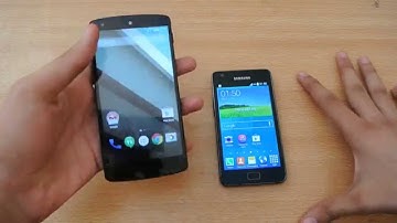 Nexus 5 Android L vs Samsung Galaxy S2 Android 4.4.2 - Which is Faster?.