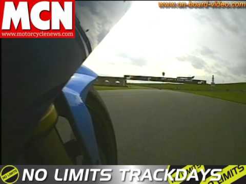 Donington Park no Limits Track day GSXR 1000 K9 MCN Test on bike video ...