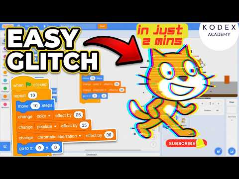 EASY Glitch Effect in Scratch in just 2 minutes | Scratch Tutorial for Beginners