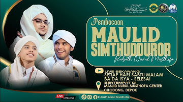 🔴 LIVE | Pembacaan Maulid Simtudduror LIl Habib Hasan Bin Ja`far Assegaf.| Rubath Nurul Musthofa HD