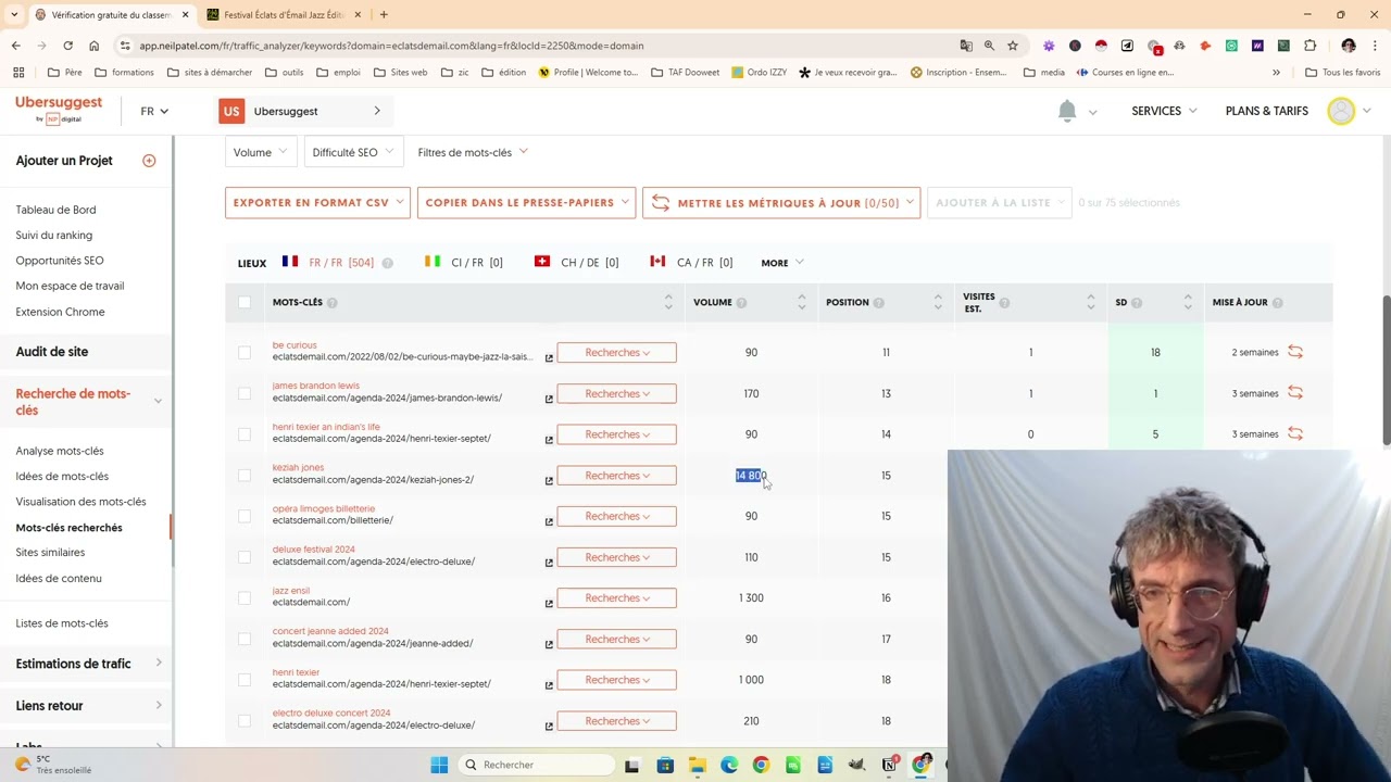 Audit SEO du site Eclats d'émail