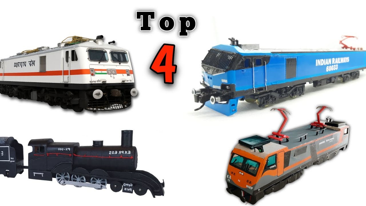 Top 4 locomotive model with cardboard || HOW to make mini train with cardboard 
