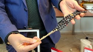 Gök taşından tespih 30 bin dolara satılıyor