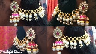 How To Make Champaswaralu Latest Designs With Pearlspearl Champaswaralu Making Tutorialbeautiful