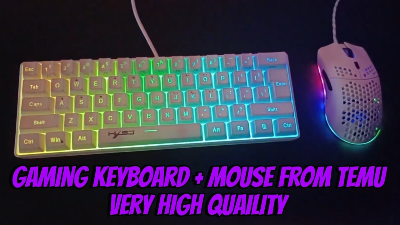 i bought a keyboard + Mouse from Temu and was surprised by its quality!🥰