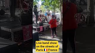 Live band show on the streets of Paris 🇫🇷 France #ytviral #ytshorts #travel #viral #europe
