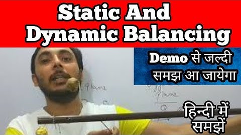 Static and Dynamic Balancing || Static and dynamic balancing of rotating masses || DOM || TOM